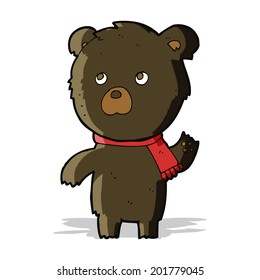 cartoon cute black bear