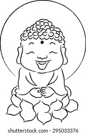 Cartoon Cute Buddha