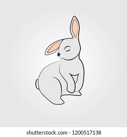 Cartoon cute bunny