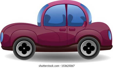 Cartoon cute car