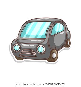 cartoon cute car transportation illustration art