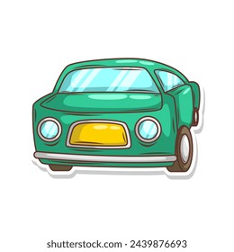 cartoon cute car transportation illustration art