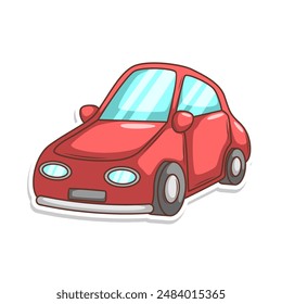 cartoon cute car transportation illustration art