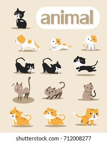cartoon cute cat