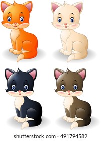 Cartoon cute cat collection 