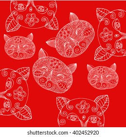  cartoon cute cats