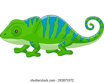 Cartoon cute Chameleon 