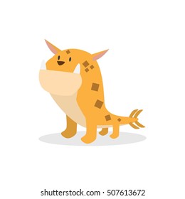 Cartoon cute character monsters vector isolated on white background. Vector flat illustration