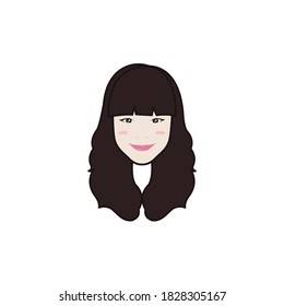 Cartoon cute character. Vector illustration