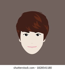 Cartoon cute character. Vector illustration