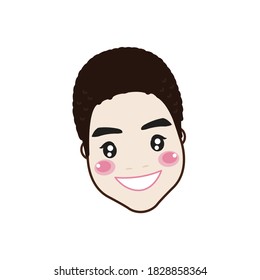 Caricatura lindo personaje. Ilustración del vector