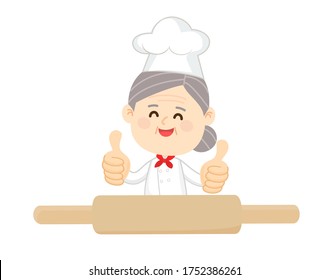 Cartoon Cute Chef Character Vector