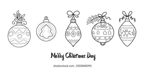 Cartoon Cute Christmas Ball Decoration Christmas Cartoon Illustration