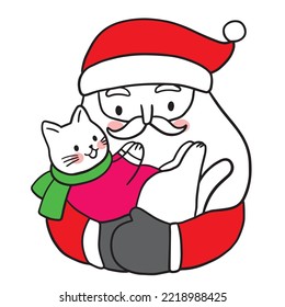 Cartoon cute Christmas character, Holiday vector.