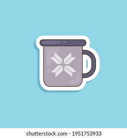 cartoon cute color mug illustration