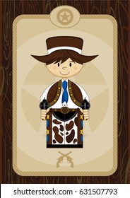 Cartoon Cute Cowboy