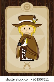 Cartoon Cute Cowboy