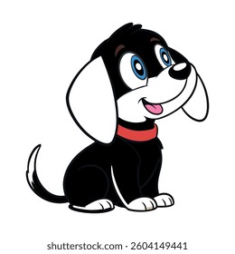 Cartoon cute dog design art
