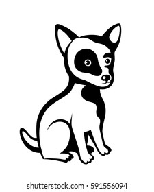 Cartoon cute dog. Perfect card or any kind of design