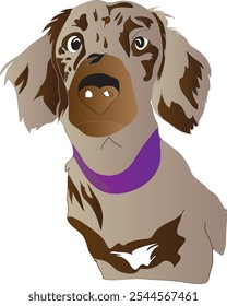 cartoon cute dog vector illustration 