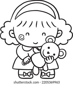 Cartoon Cute Doodle Coloring Page Kawaii Anime Illustration Clipart Character Chibi Drawing Manga