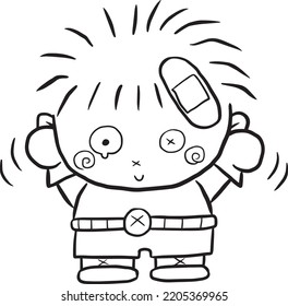 Cartoon Cute Doodle Coloring Page Kawaii Anime Illustration Clipart Character Chibi Drawing Manga