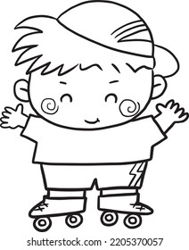 Cartoon Cute Doodle Coloring Page Kawaii Anime Illustration Clipart Character Chibi Drawing Manga