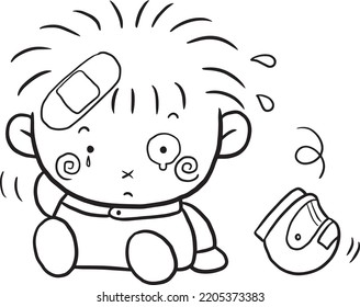 Cartoon Cute Doodle Coloring Page Kawaii Anime Illustration Clipart Character Chibi Drawing Manga