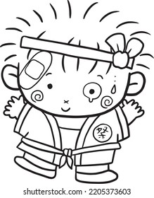 Cartoon Cute Doodle Coloring Page Kawaii Anime Illustration Clipart Character Chibi Drawing Manga