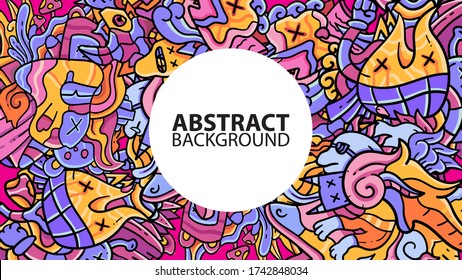 Cartoon cute doodles hand drawn Idea illustration. Line art detailed, with lots of objects background. Funny vector artwork. Vintage picture with Concept theme items