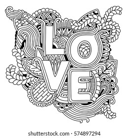 Cartoon cute doodles hand drawn  vector sketch illustration. Black and white detailed background. 