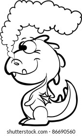 Cartoon cute dragon