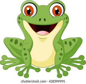 Cartoon cute frog 