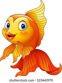 Cartoon Cute Goldfish Stock Vector (Royalty Free) 523443970 | Shutterstock