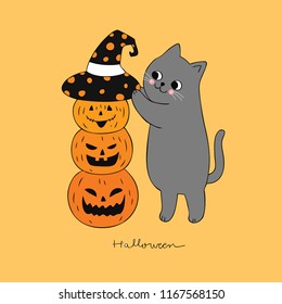 cat hat halloween