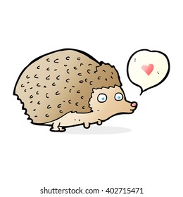 caricatura lindo hedgehog