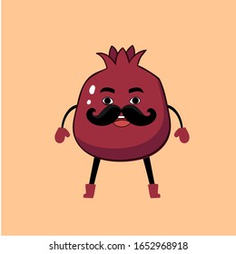 cartoon Cute and kawaii Beet. Beetroot. Healthy Food concept.