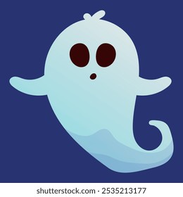 Cartoon cute kawaii Halloween ghost monster characters for holiday, cheerful spooky boo faces. Halloween, funny happy ghosts with pumpkin, spider in witch hat with broom or in vampire costume