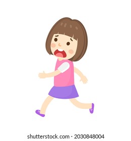 Caricatura lindo vector de personaje infantil.