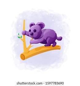 Cartoon Cute Koala Illustration Vector