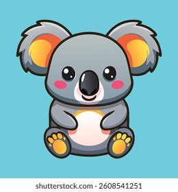 Cartoon Cute Koala Illustration Vector