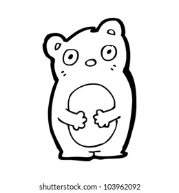 cartoon cute little bear