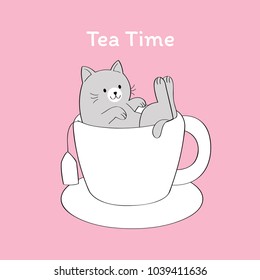 Cup And Cat Images Stock Photos Vectors Shutterstock