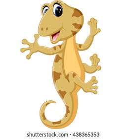 Cartoon cute lizard