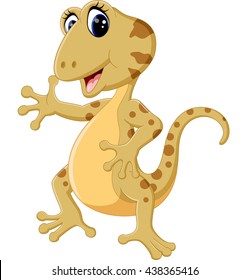 Cartoon cute lizard