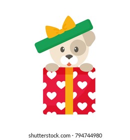 cartoon cute lovely dog gift