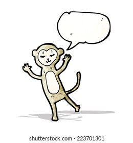 cartoon cute monkey