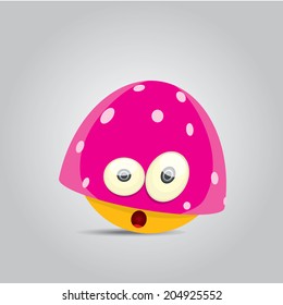 Cartoon cute monster