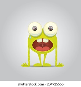 Cartoon cute monster