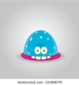 Cartoon cute monster